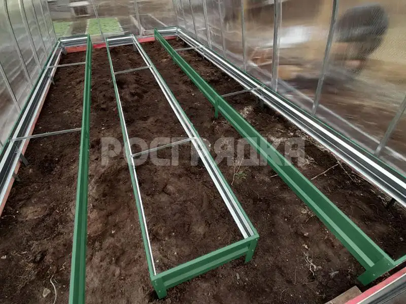 комплект-3-грядок-в-теплицу-20-зеленый Комплект 3 грядок в теплицу. Высота 20см. Цвет зеленый.